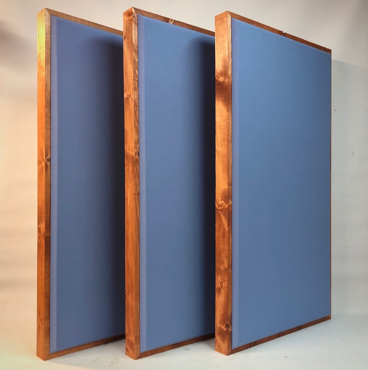 ACOUSTIC PANEL - SKY BLUE & GUNSTOCK FRAMED