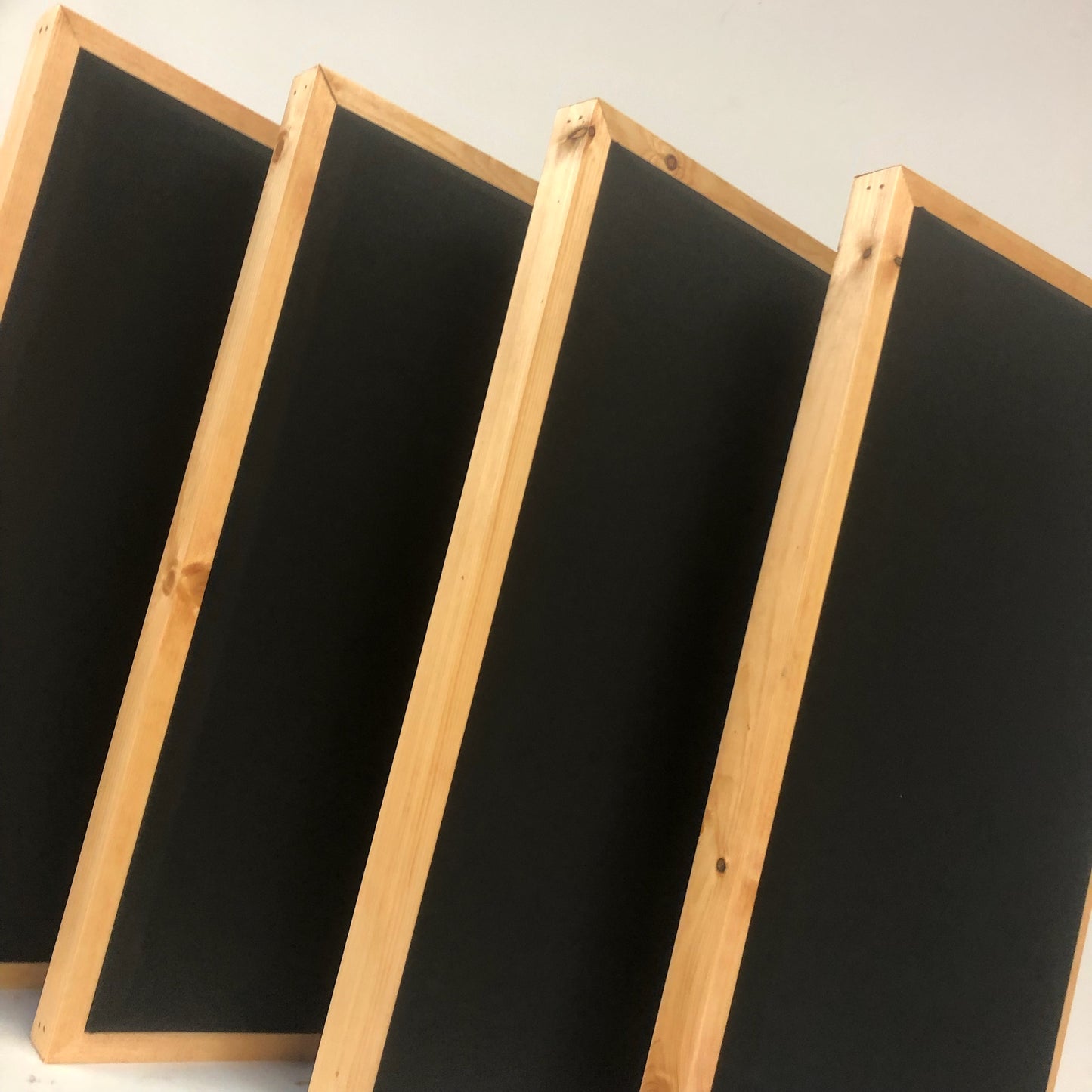 ACOUSTIC PANEL - BLACK & GOLDEN PECAN FRAMED