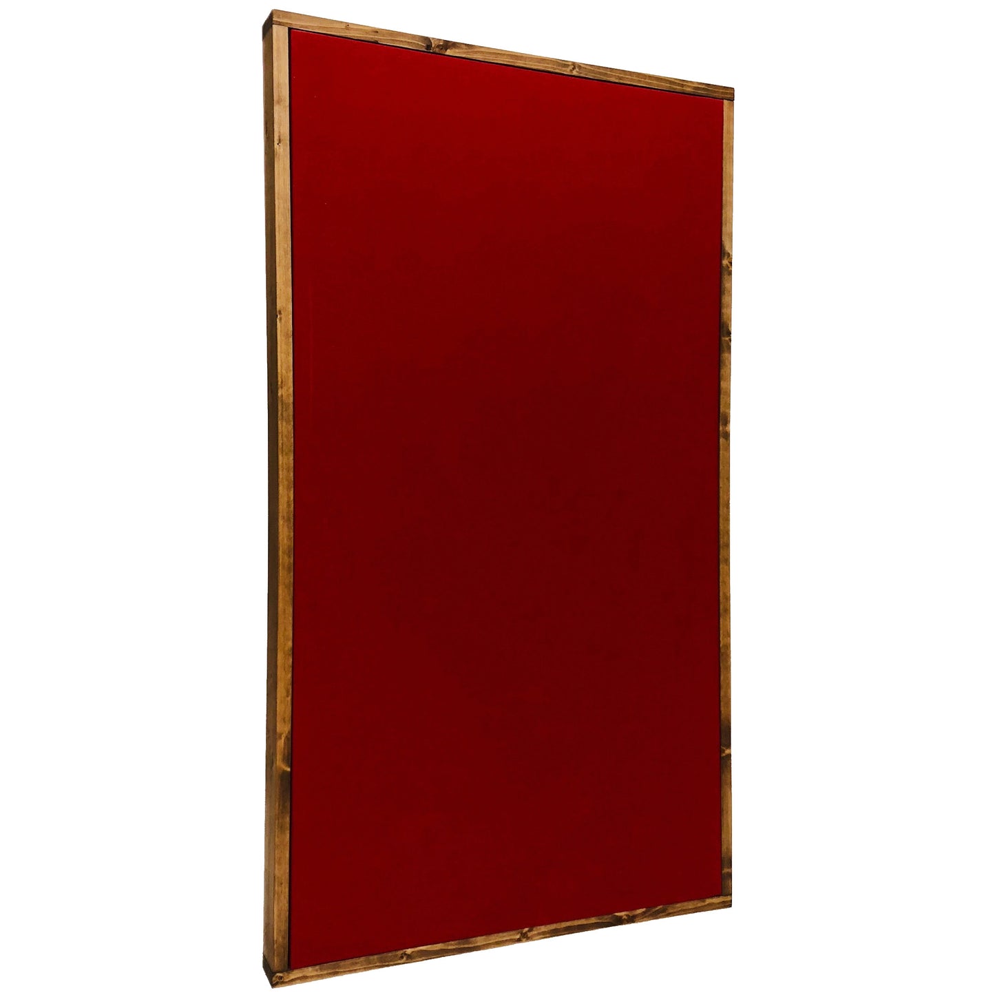 ACOUSTIC PANEL - COOL RED & SPECIAL WALNUT FRAMED