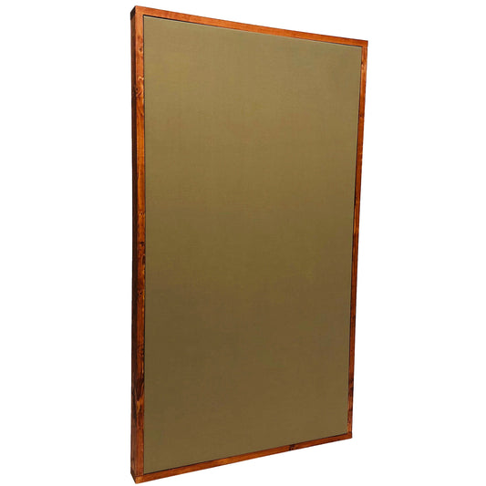 ACOUSTIC PANEL - KHAKI & GUNSTOCK FRAMED